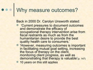 The importance of_measuring_outcomes | PPT