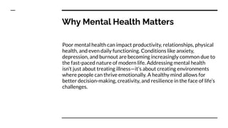 The Importance of Mental Health Awareness in Today’s World | PDF