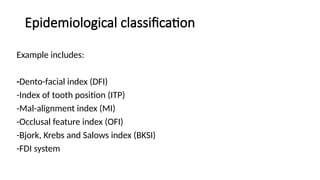 Tooth Index THE IMPORTANCE OF ORTHODONTIC INDICES.pptx