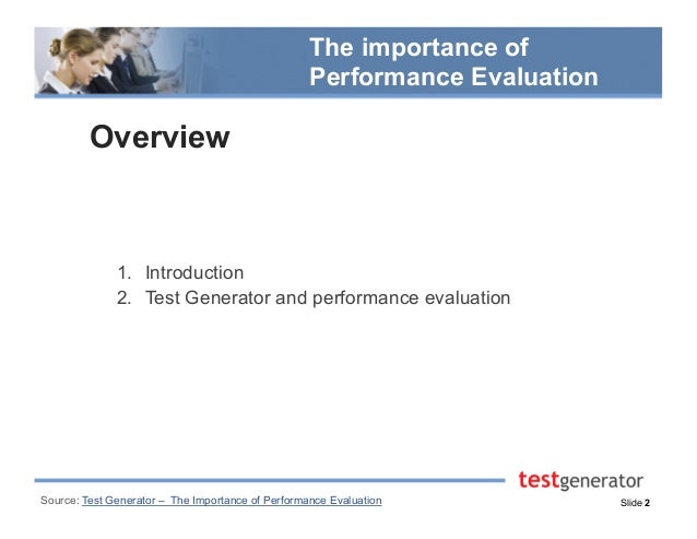 The Importance Of Performance Evaluation