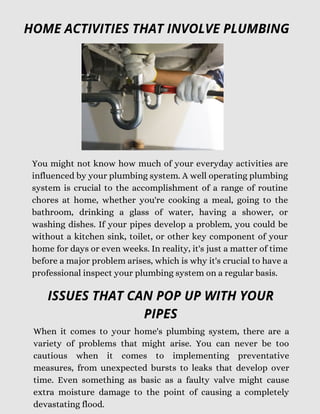 The importance of plumbing maintenance | PDF