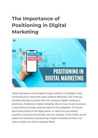 The Importance of Positioning in Digital Marketing.pdf