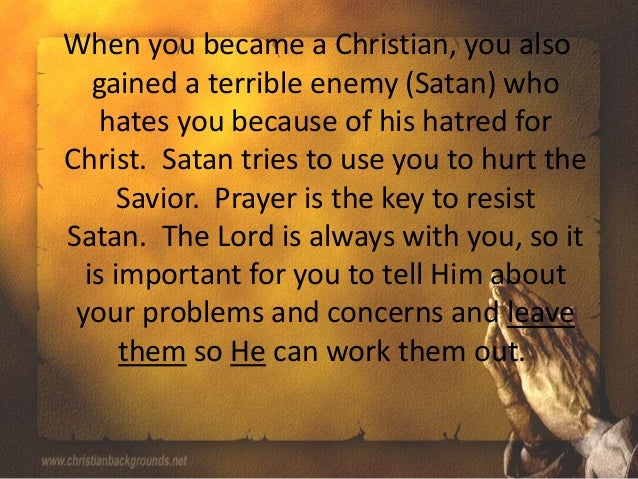 The importance of prayer