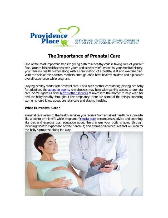 why is prenatal care important essay