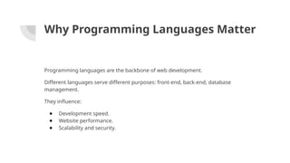 The Importance of Programming Languages for Web Developers.pptx