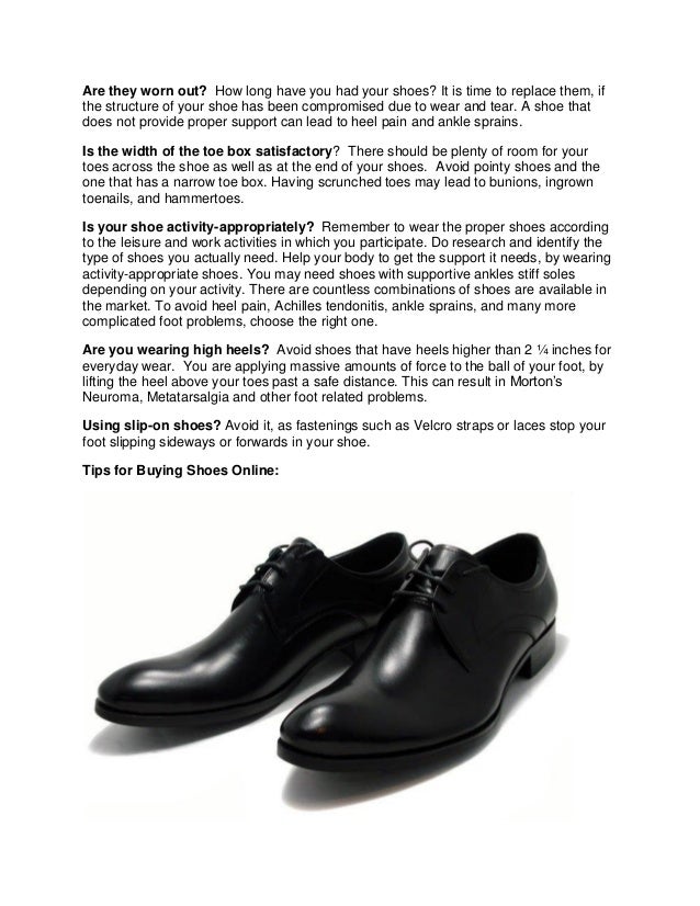 The importance of proper footwear