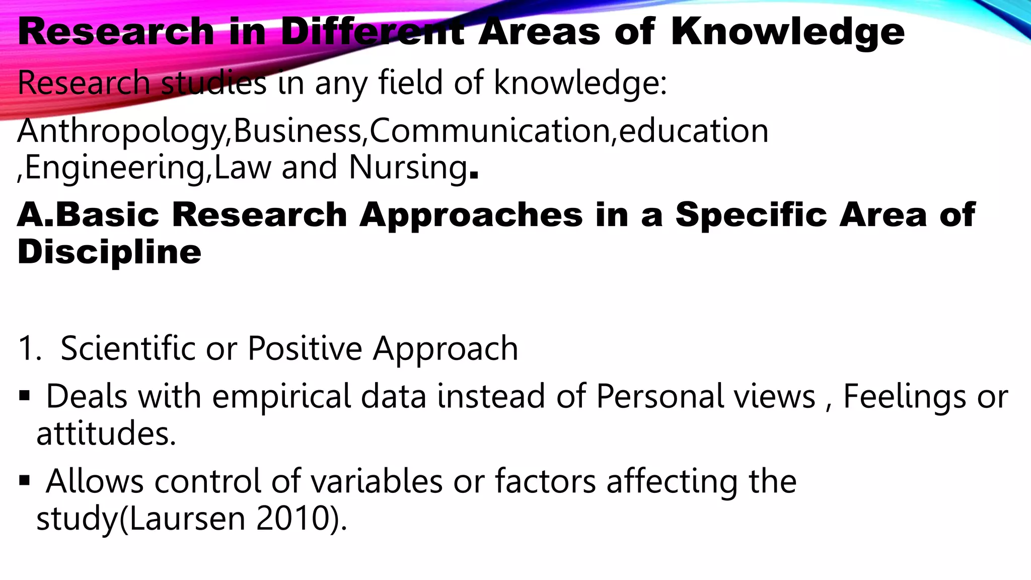 Importance Of Qualitative Research Across Fields Ppt THE IMPORTANCE OF QUALITATIVE RESEARCH ACROSS FIELDS OF.pptx