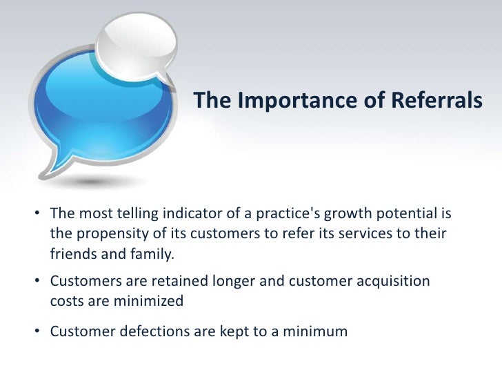 The Importance Of Referrals