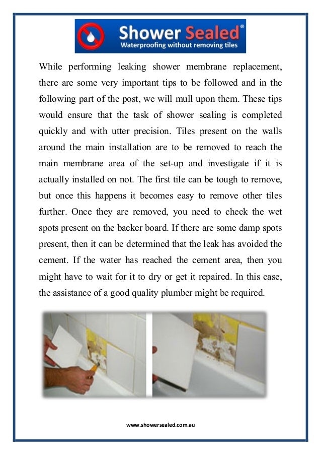The importance of shower sealing and shower repair