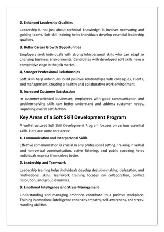 The Importance of Soft Skill Development Programs in Personal and ...
