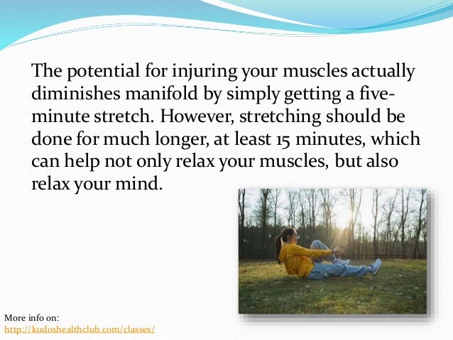 The Importance of Stretching Before Exercising