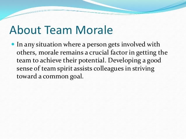 The Importance Of Team Spirit The Importance Of Team Spirit