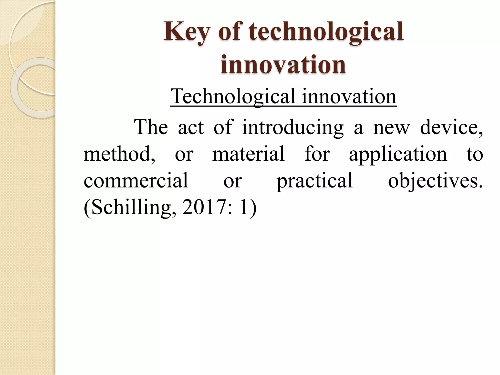 The importance of technological innovation | PPT