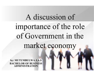 The Importance Of The Role Of Government In The Market Economy 4