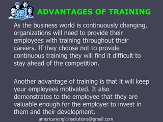 The importance of training and employee motivation. | PPTX