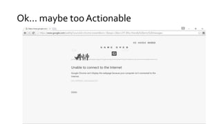 Ok… maybe too Actionable
 