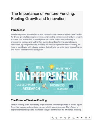 The Importance of Venture Funding Fueling Growth and Innovation.pdf