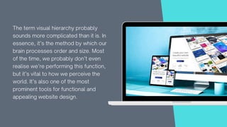The importance of visual hierarchy in website design | PDF | Web Design ...