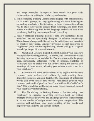 The importance of vocabulary in English and how to expand it.pdf