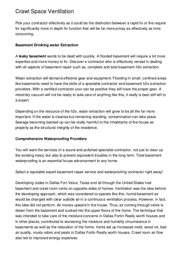 The Importance Of Water Damage Repair And Basement Waterproofing