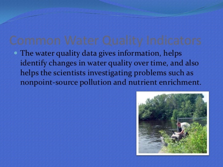The importance of water quality