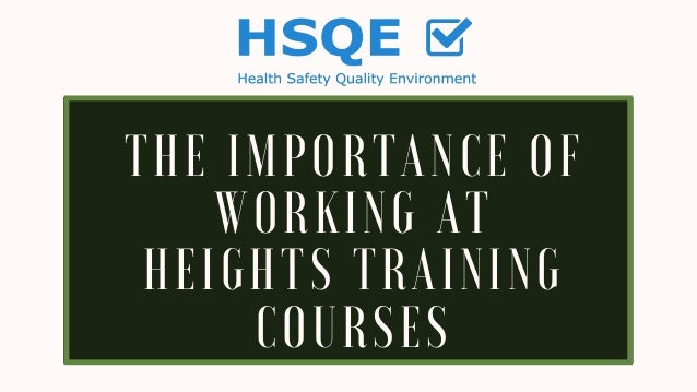 working at heights training