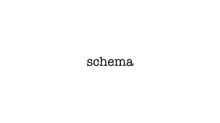schema
 