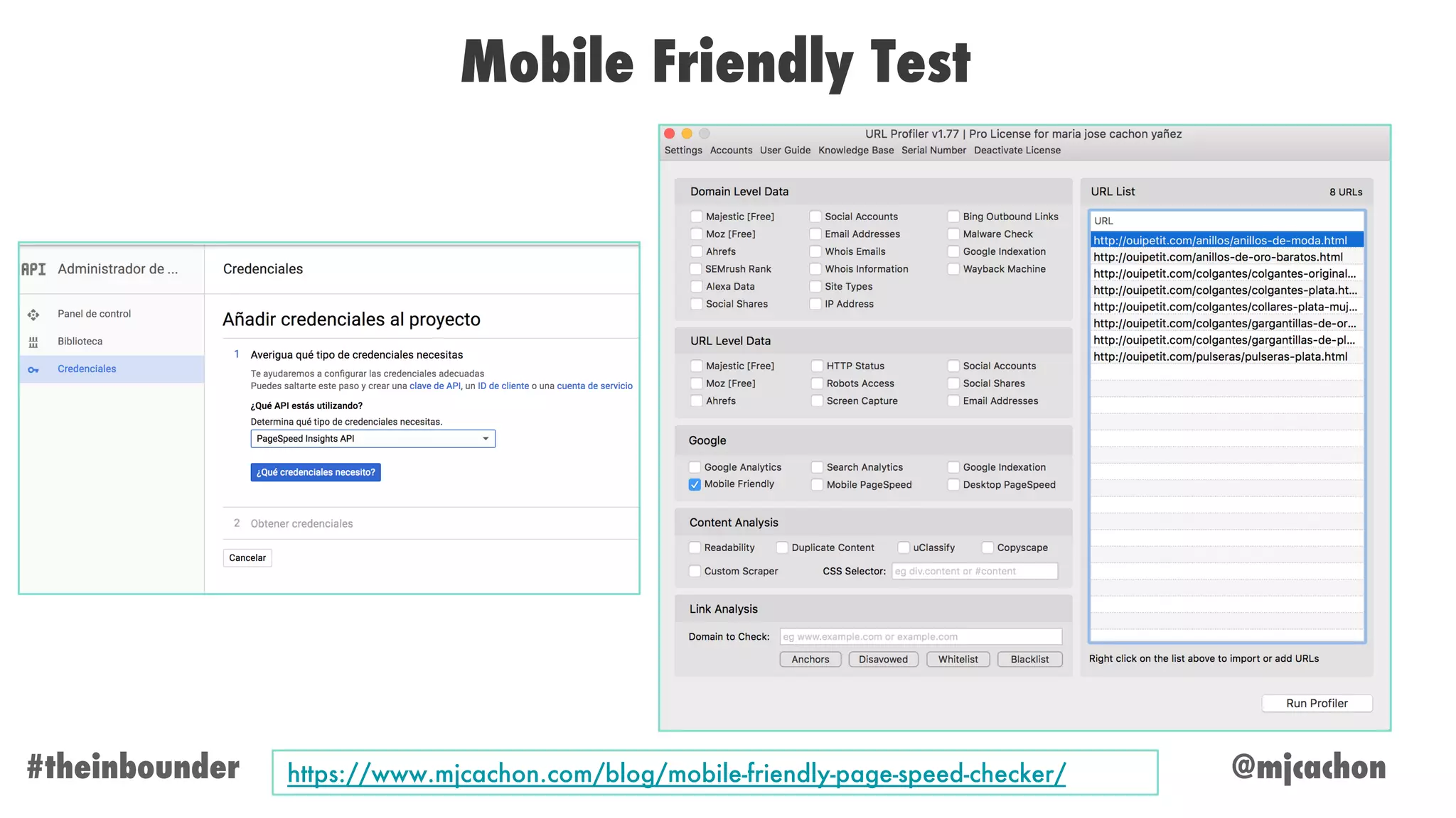 @mjcachon#theinbounder
Mobile Friendly Test
https://www.mjcachon.com/blog/mobile-friendly-page-speed-checker/
 