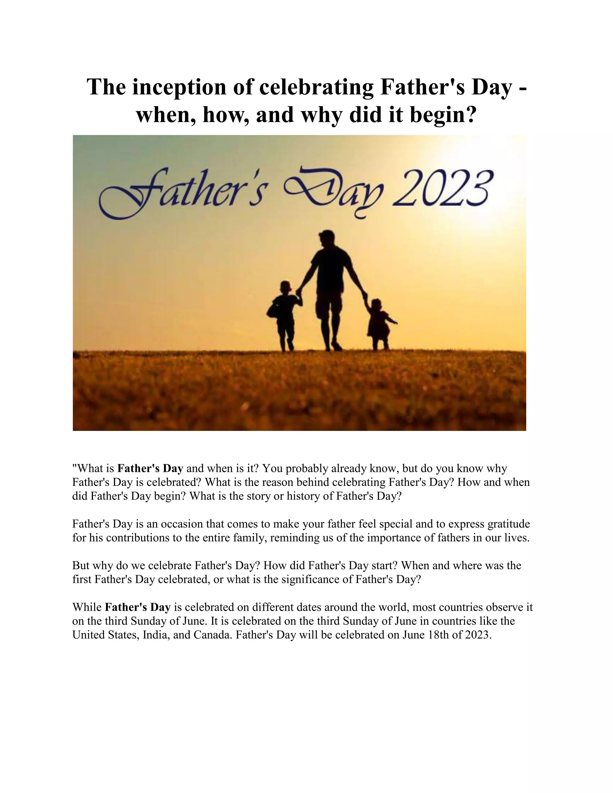 The inception of celebrating Father's day.pdf