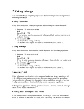 The InDesign Tutorials