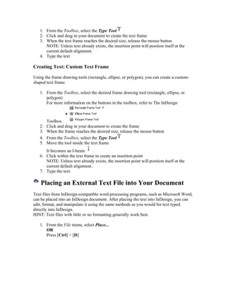 The InDesign Tutorials