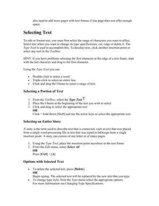 The InDesign Tutorials