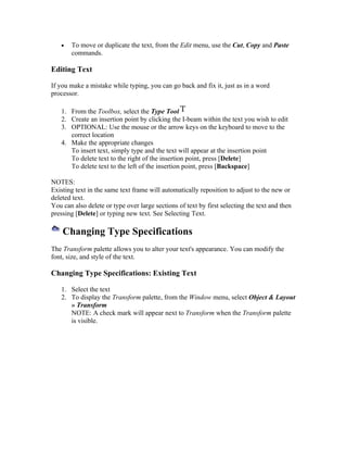 The InDesign Tutorials