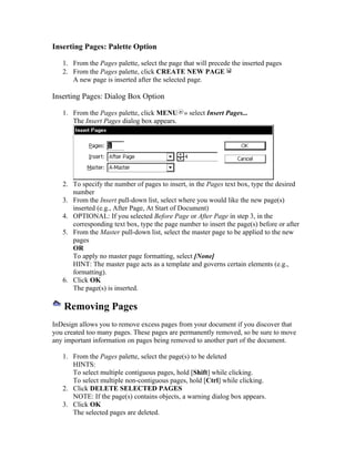 The InDesign Tutorials