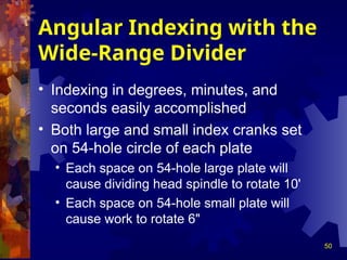 The Indexing or Dividing Head presentation | PPT