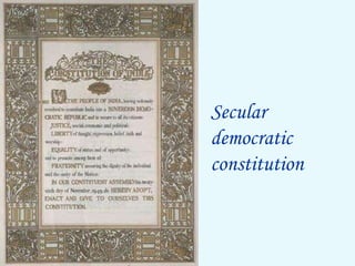 Secular democratic constitution 
