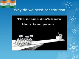 Why do we need constitution
 