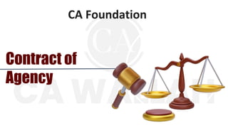 CA Foundation
Contract of
Agency
 