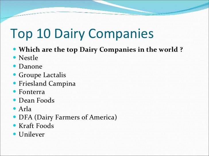 The indian dairy industry overview Series 1