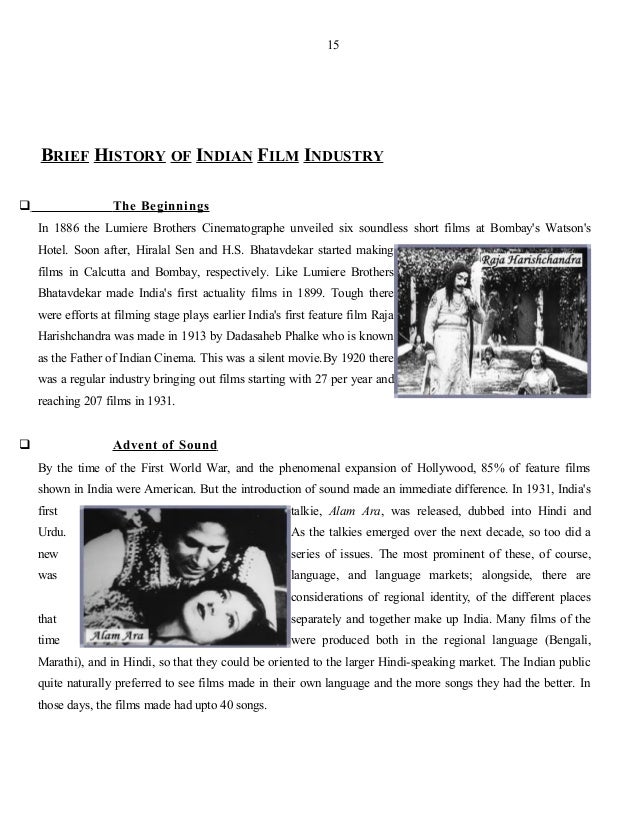 The indian film industry