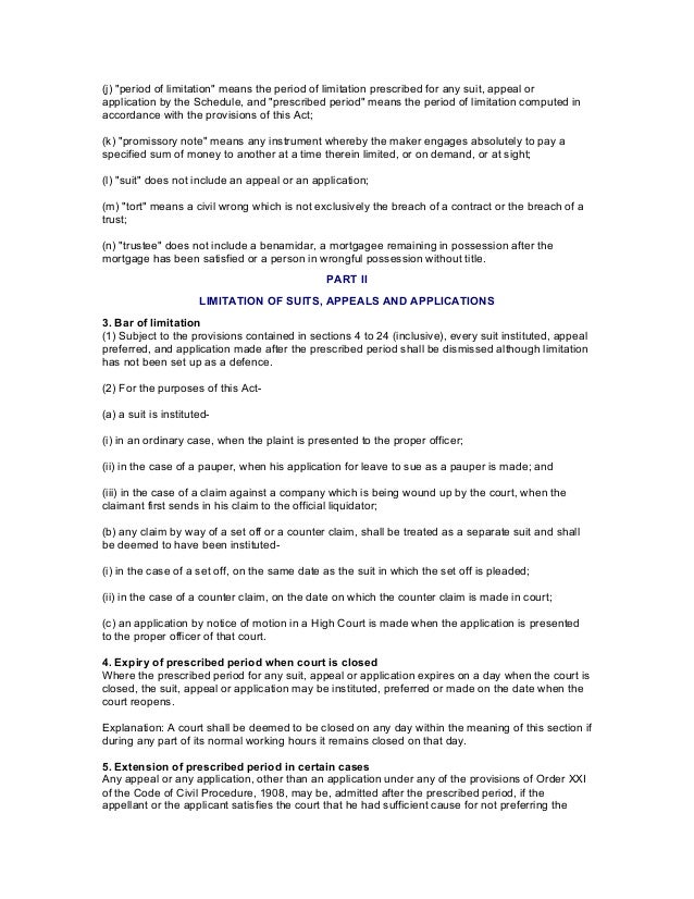 the limitation act 1963 pdf