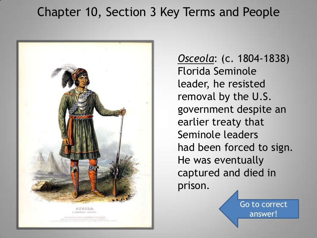 The indian removal act of 1830