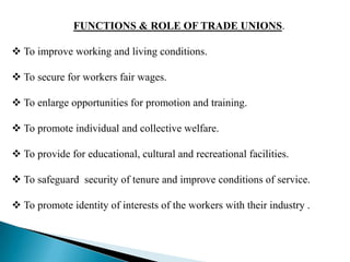 features of trade union act 1926