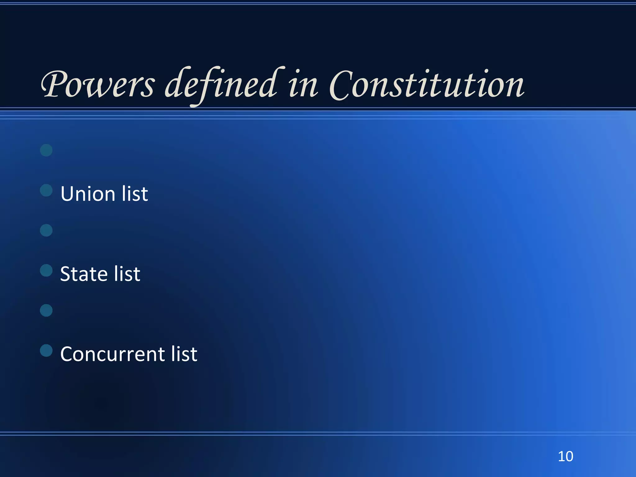 Union List Examples The indian union government op edit | ODP