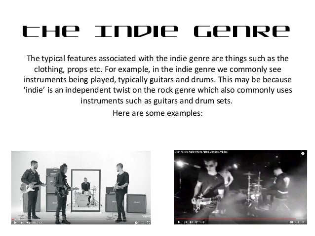 The indie genre powerpoint