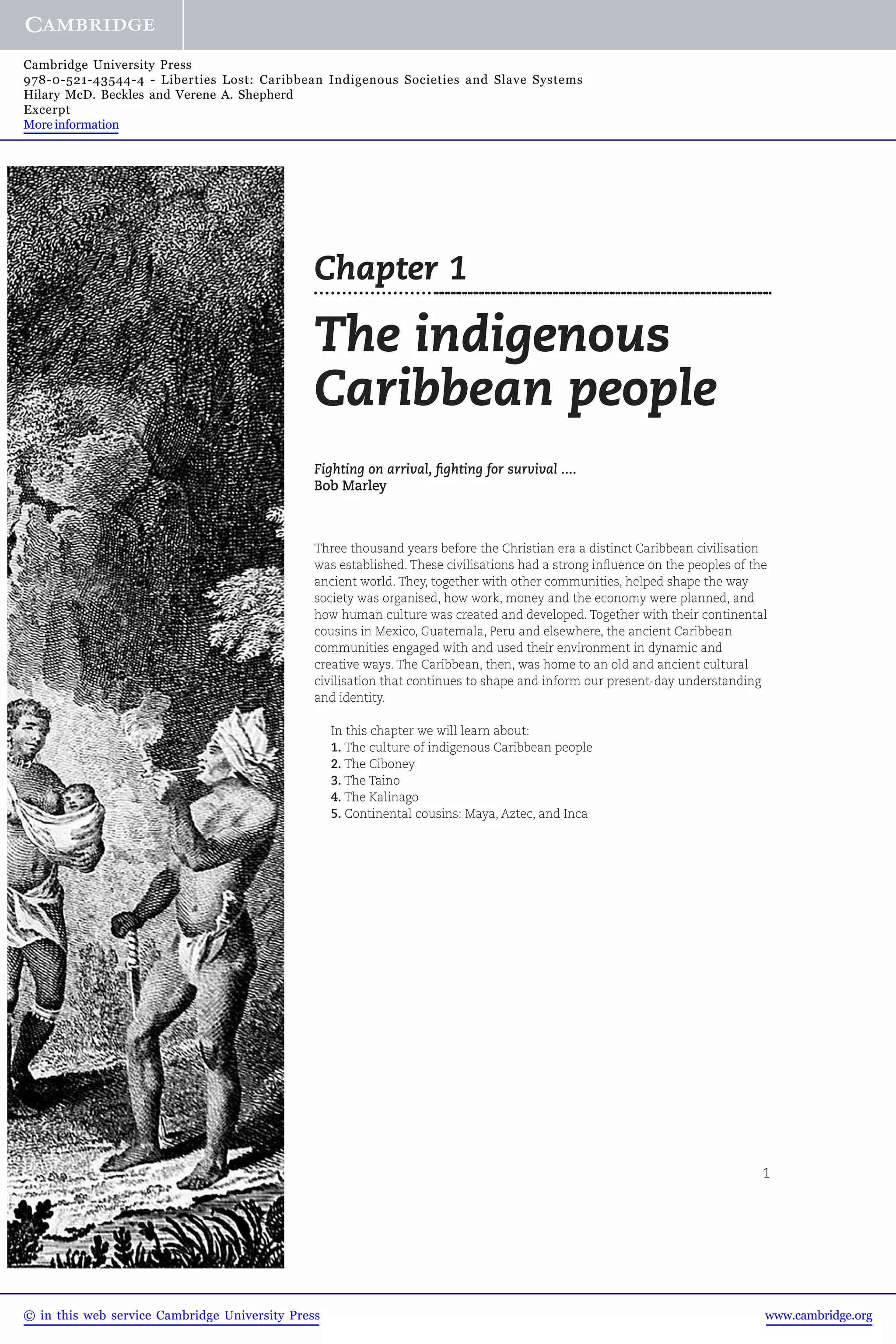 The indigenous caribbean people PDF