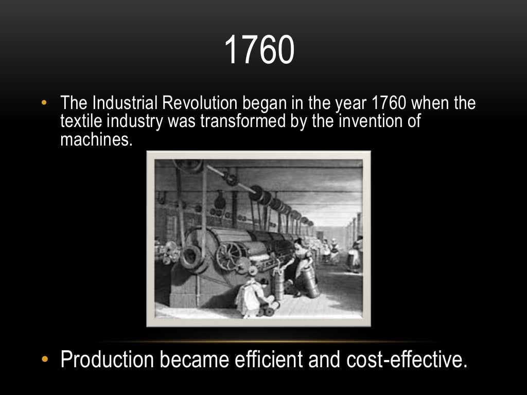 The consequences of the Industrial Revolution