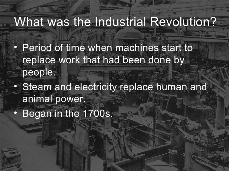 The Industrial Revolution Notes Revised