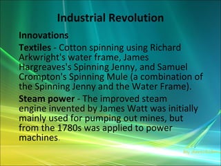The industrial revolutions | PPT