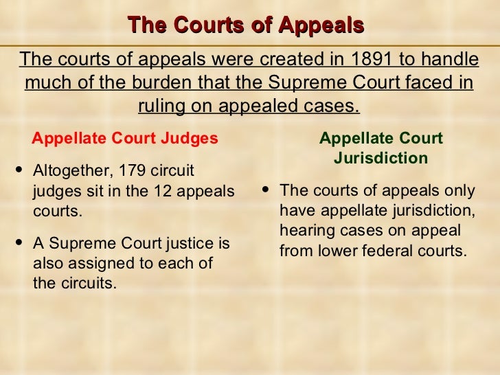 The inferior courts